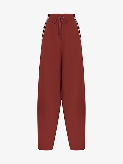 women's side stripe track pants