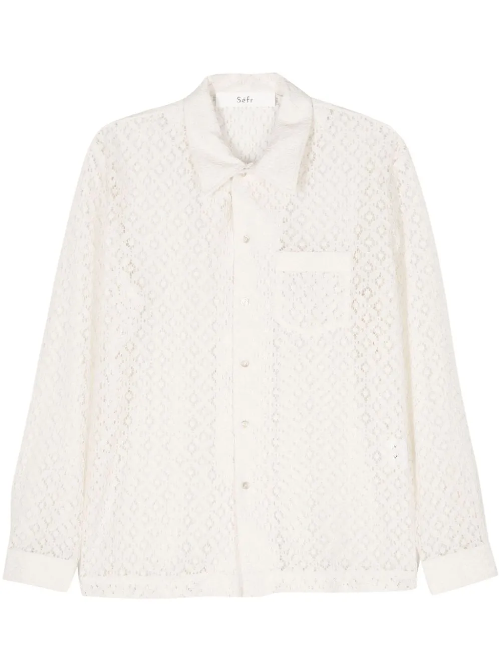 Séfr Jagou Chantilly-lace shirt | Eraldo.com PM