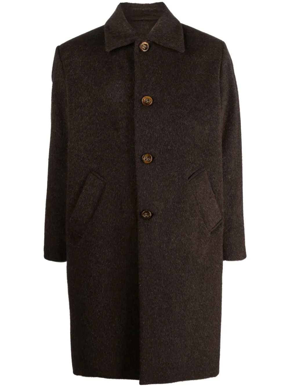 Séfr single-breasted wool-blend mid coat | Eraldo.com MC