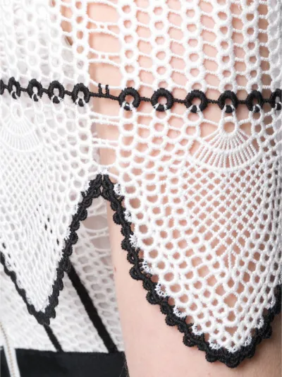 Self portrait fishnet outlet crochet dress