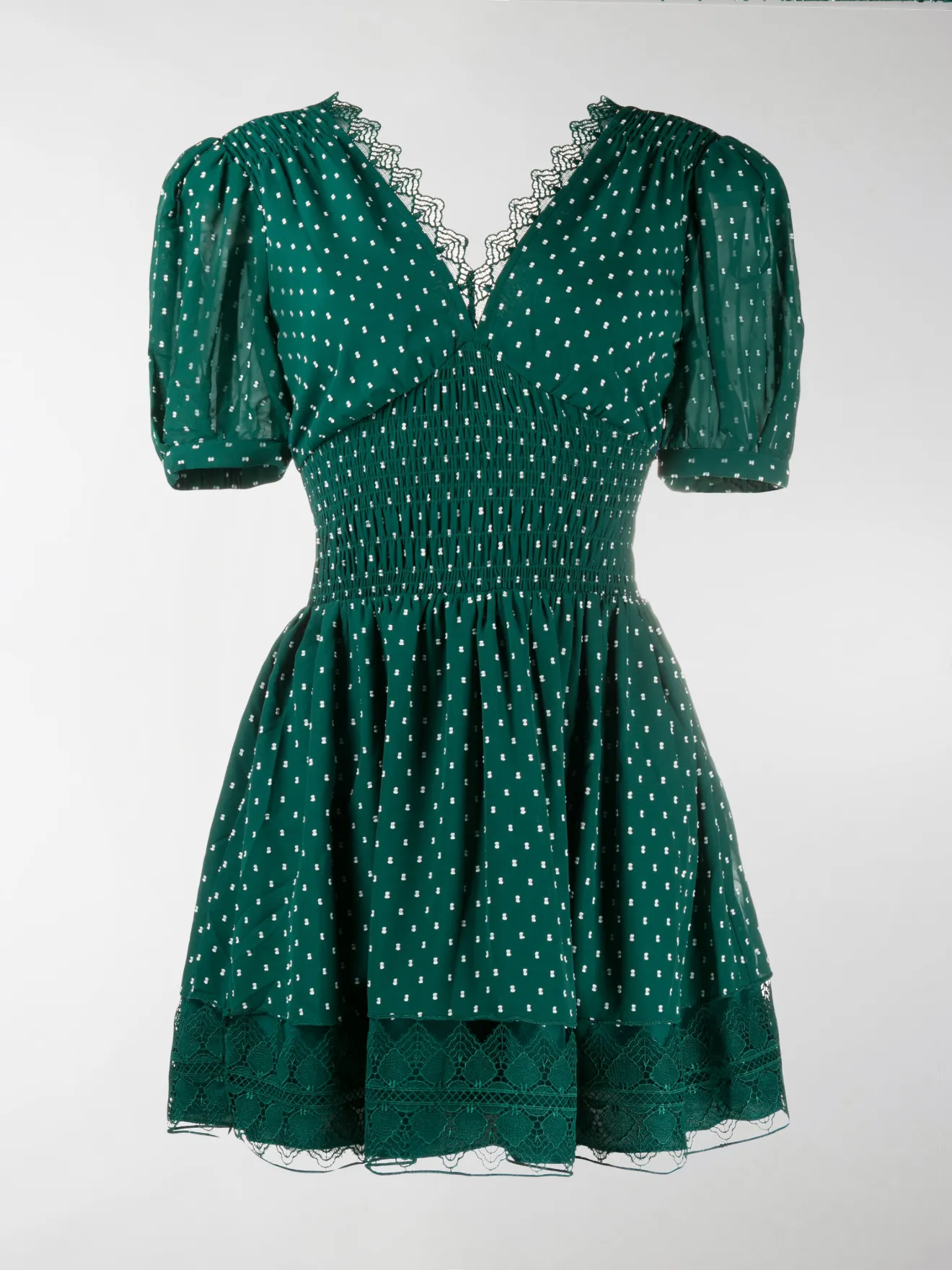 self portrait red polka dot dress