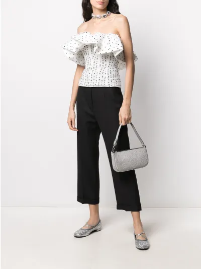 self portrait polka dot top