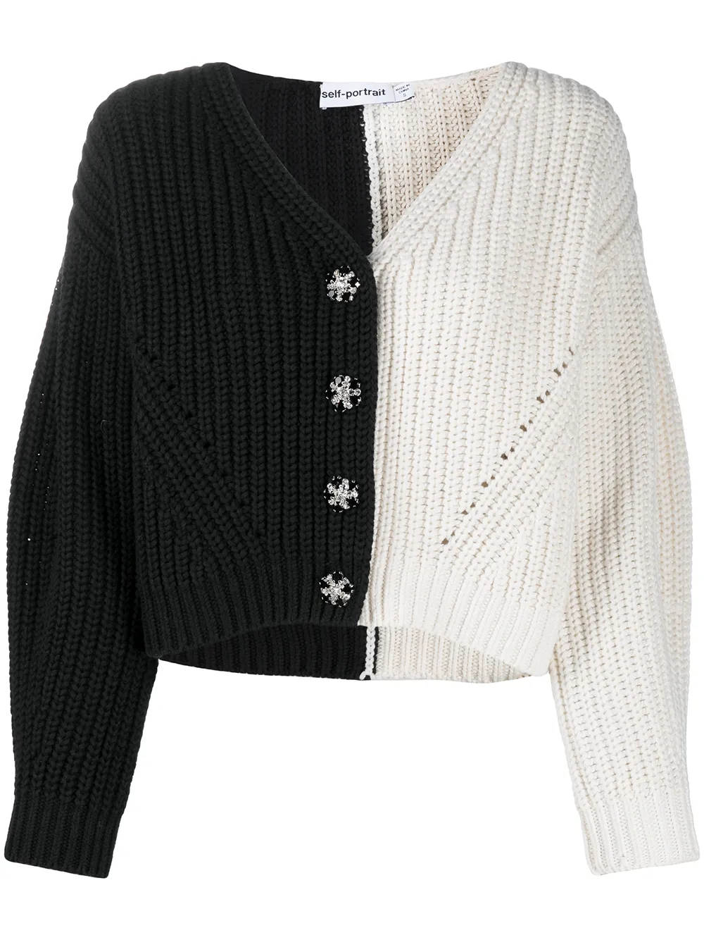 cardigan two tone