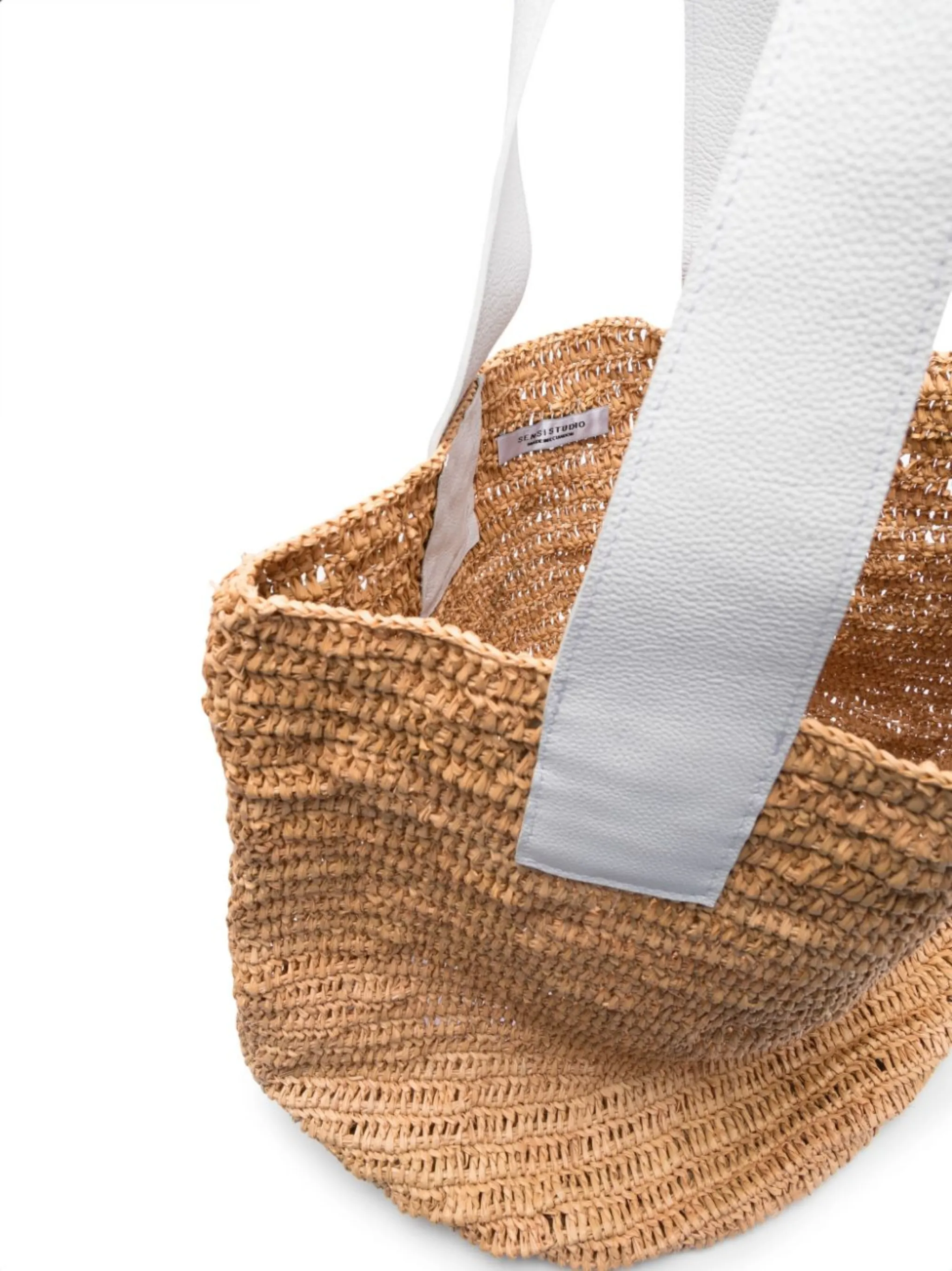 interwovenstraw oversize tote bag Sensi Studio FR