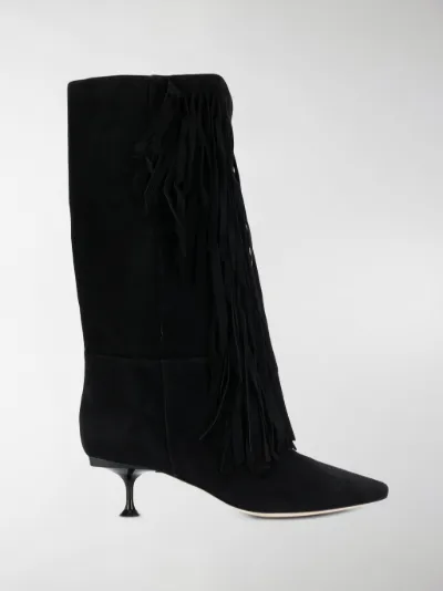 sergio rossi fringe boots