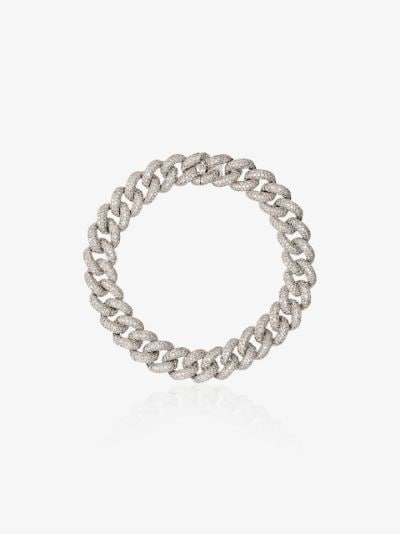 white gold link bracelet