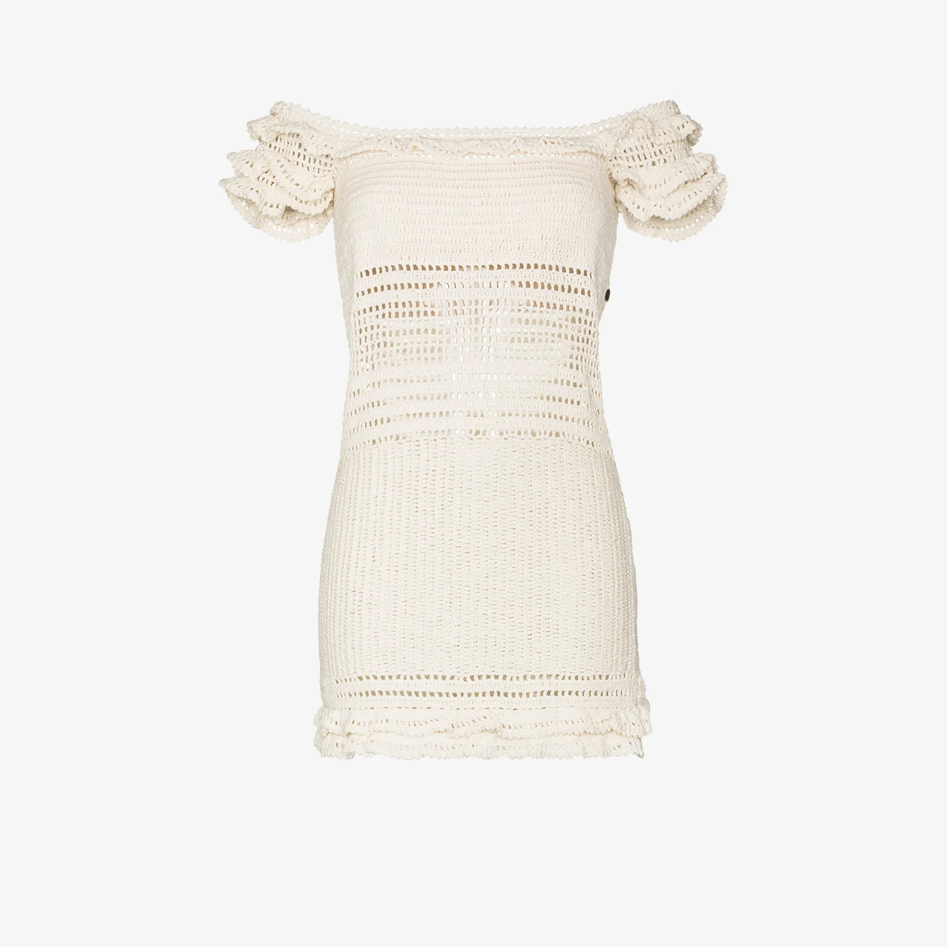 crochet bardot dress