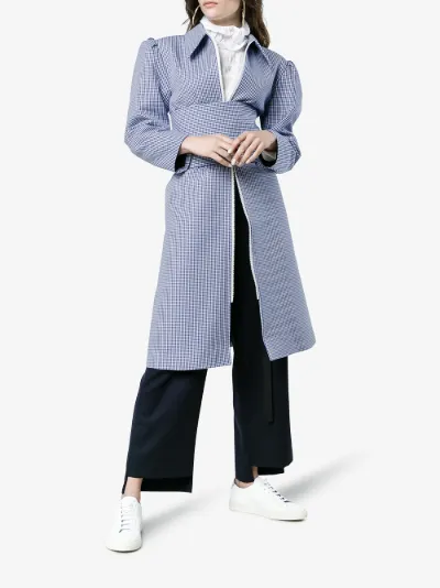 Gingham Belted Coat展示图