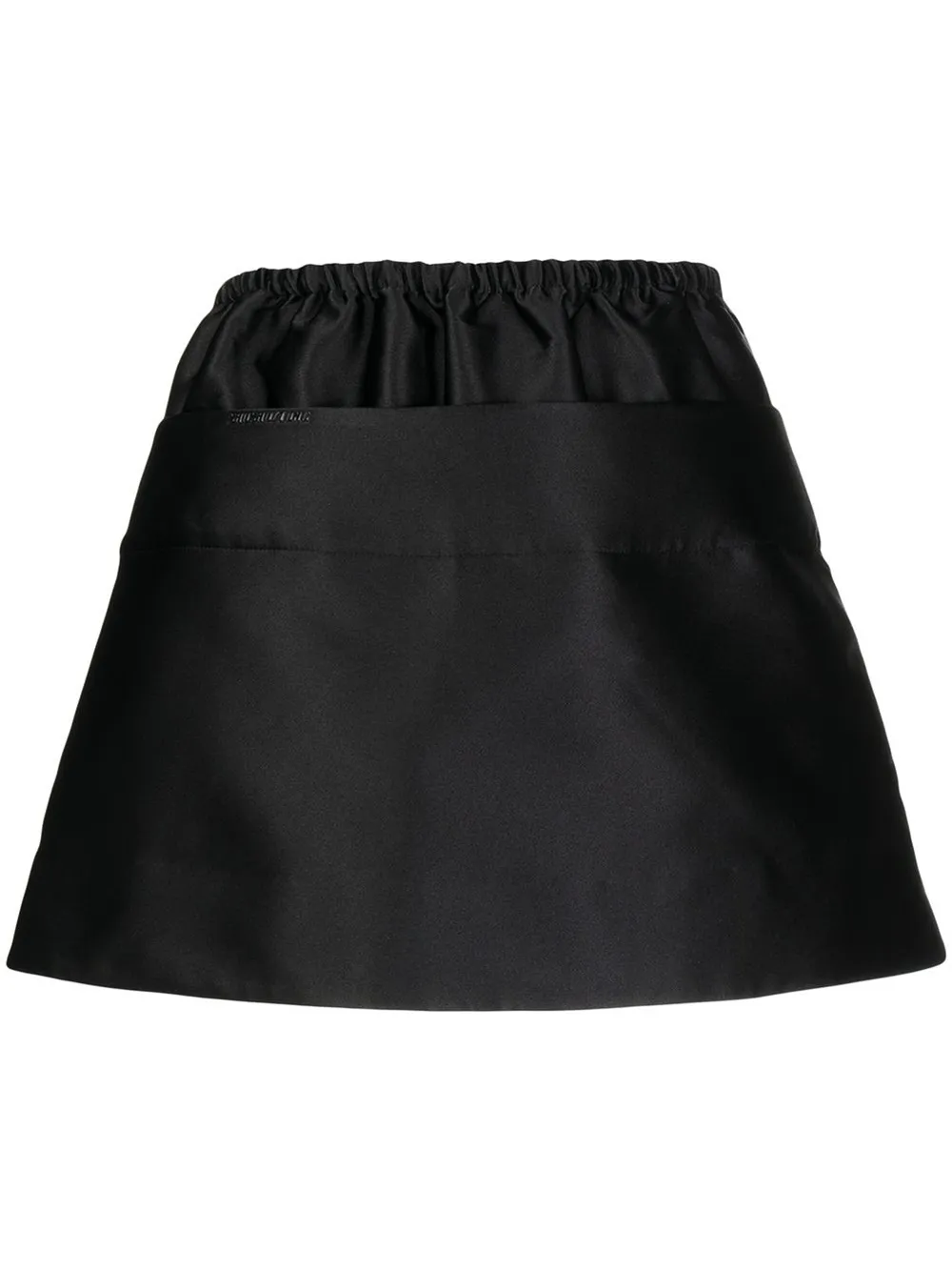 SHUSHU TONG layered waist duchess satin mini skirt Eraldo FR