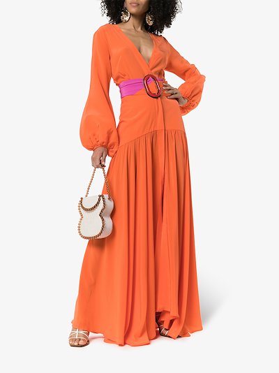 Silvia Tcherassi Felicity Maxi Dress Browns