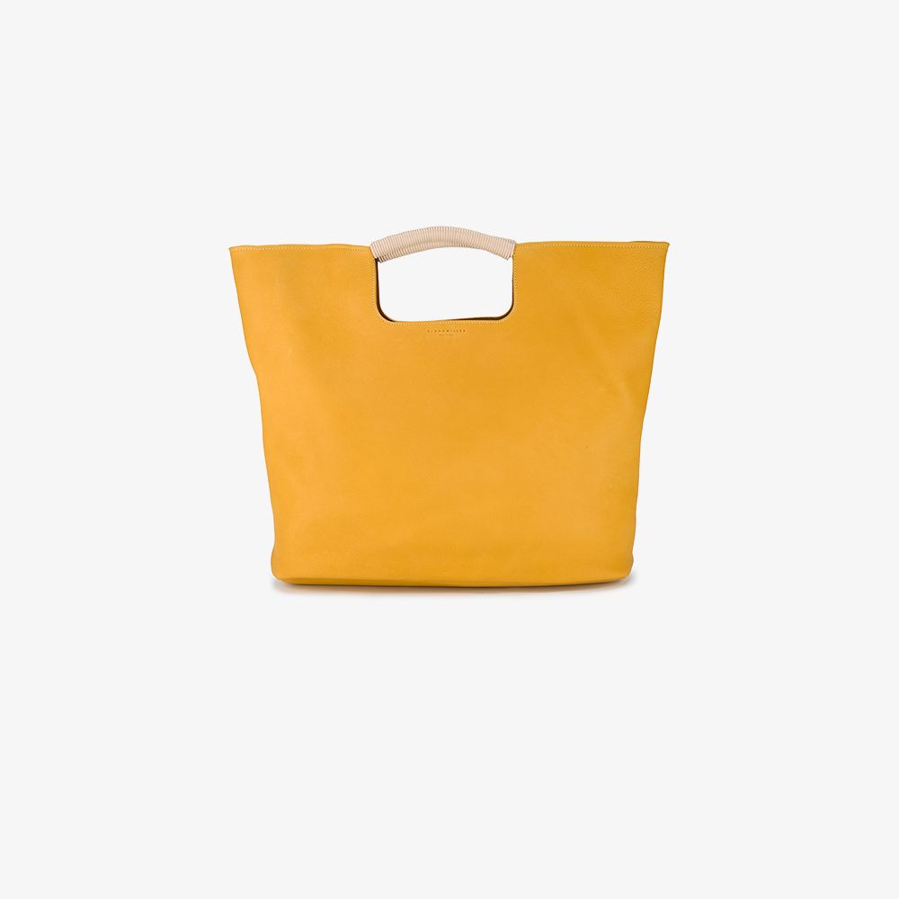 large yellow tote bag