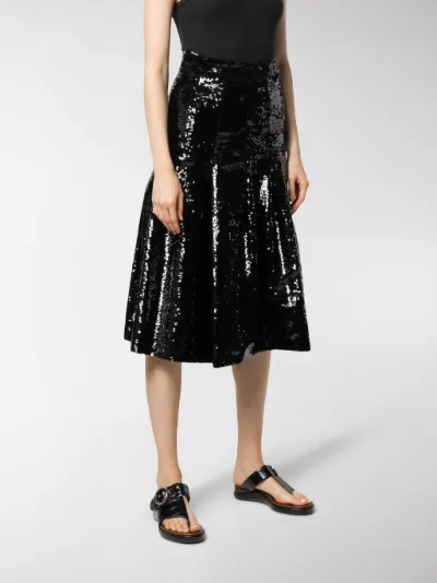 sequin midi skirts