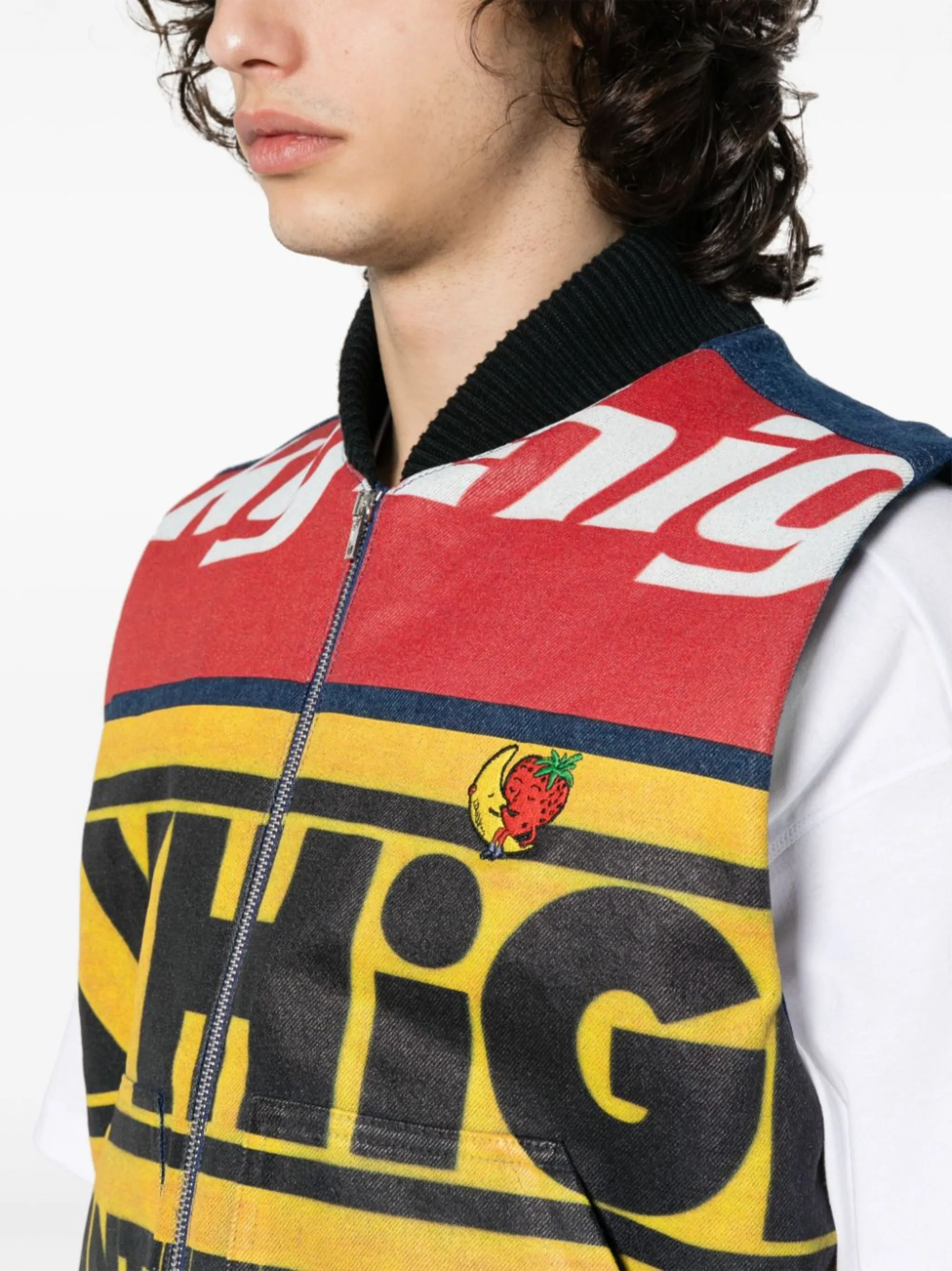 Sky High Farm graphic-logo denim gilet | Eraldo.com US