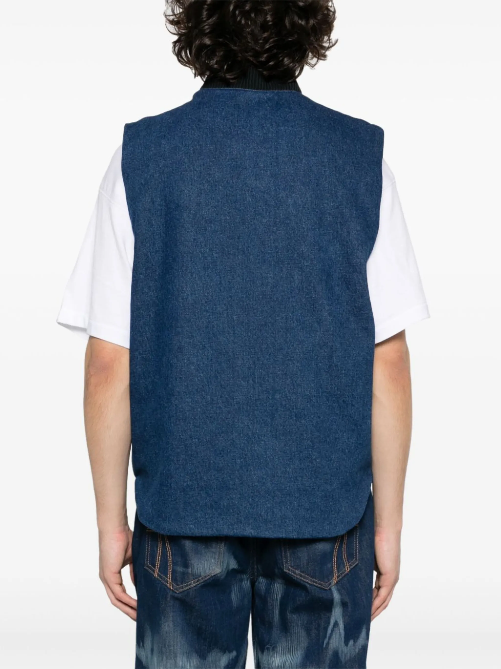 Sky High Farm graphic-logo denim gilet | Eraldo.com US