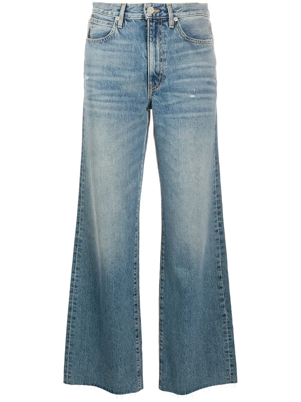Grace frayed wide-leg jeans | Slvrlake | Eraldo.com