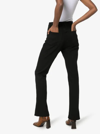 slim kick flare trousers
