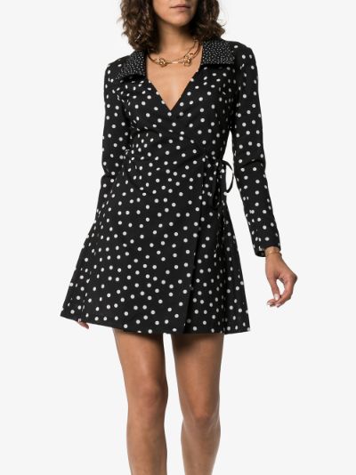 striped and polka dot dress