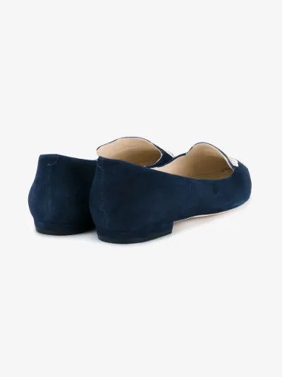 bibi lou flats in powder leather