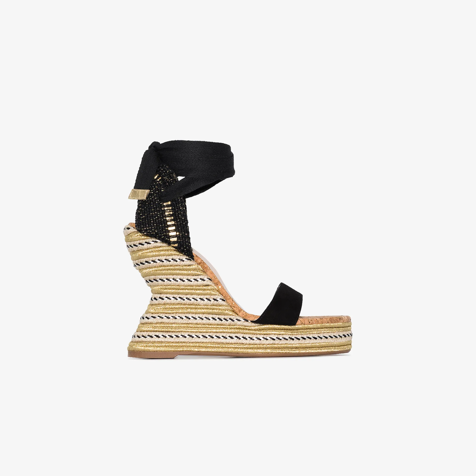black wedge espadrilles