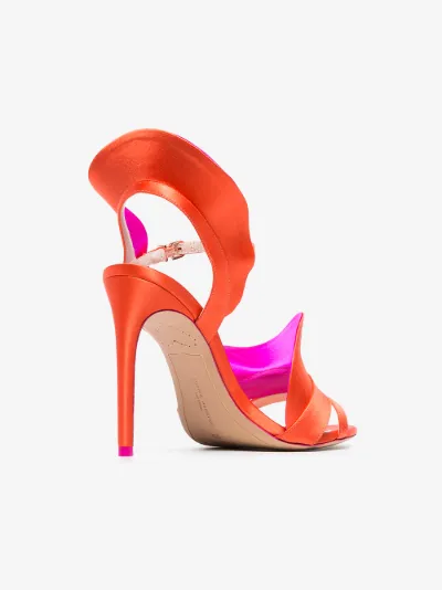 orange and pink heels