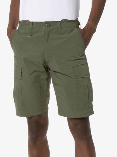 khaki green cargo shorts