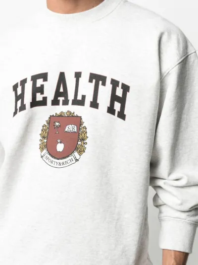 Sporty & Rich Health Crew Unisex Pullover Sweatshirt Size good S