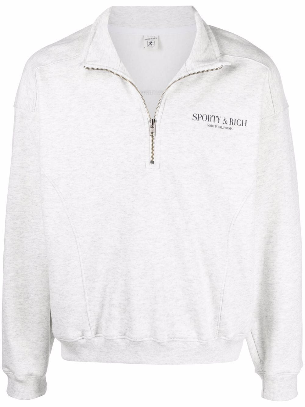 logo-print half-zip sweatshirt | Sporty & Rich | Eraldo.com US
