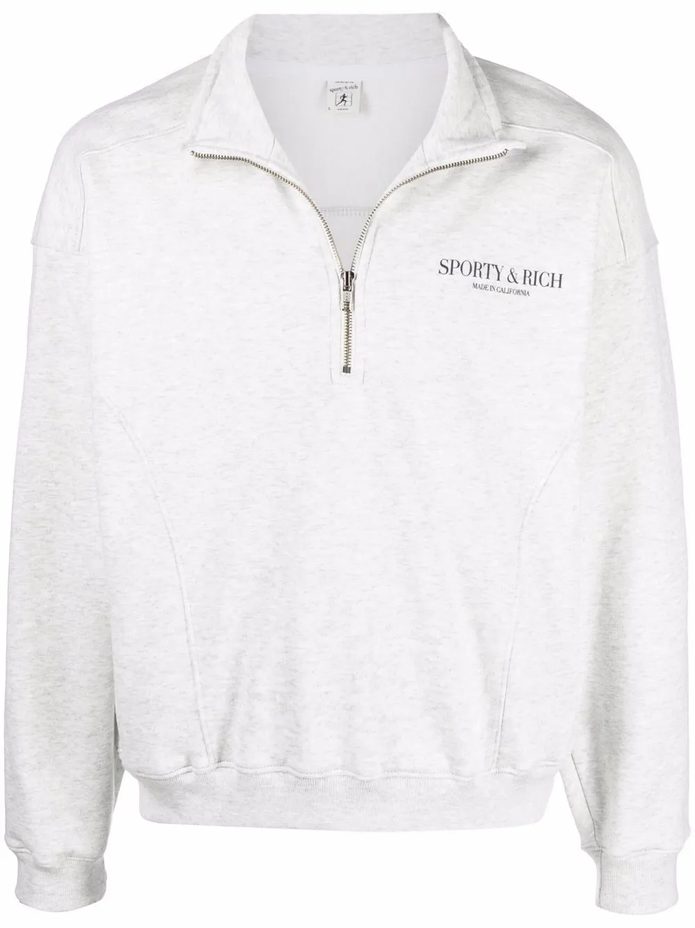 logo-print half-zip sweatshirt | Sporty & Rich | Eraldo.com