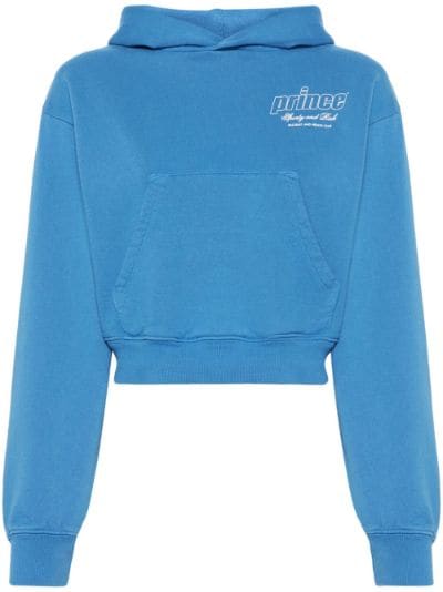 logo-printed cropped hoodie | Sporty & Rich | Eraldo.com