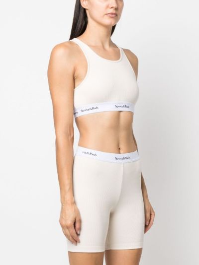 logo-underband crop top | Sporty & Rich 