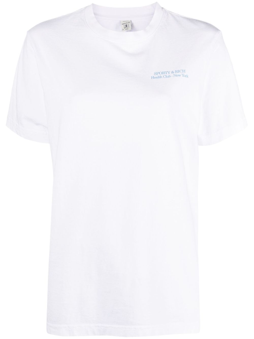 Sporty & Rich NY Health Club Cotton T-Shirt - White