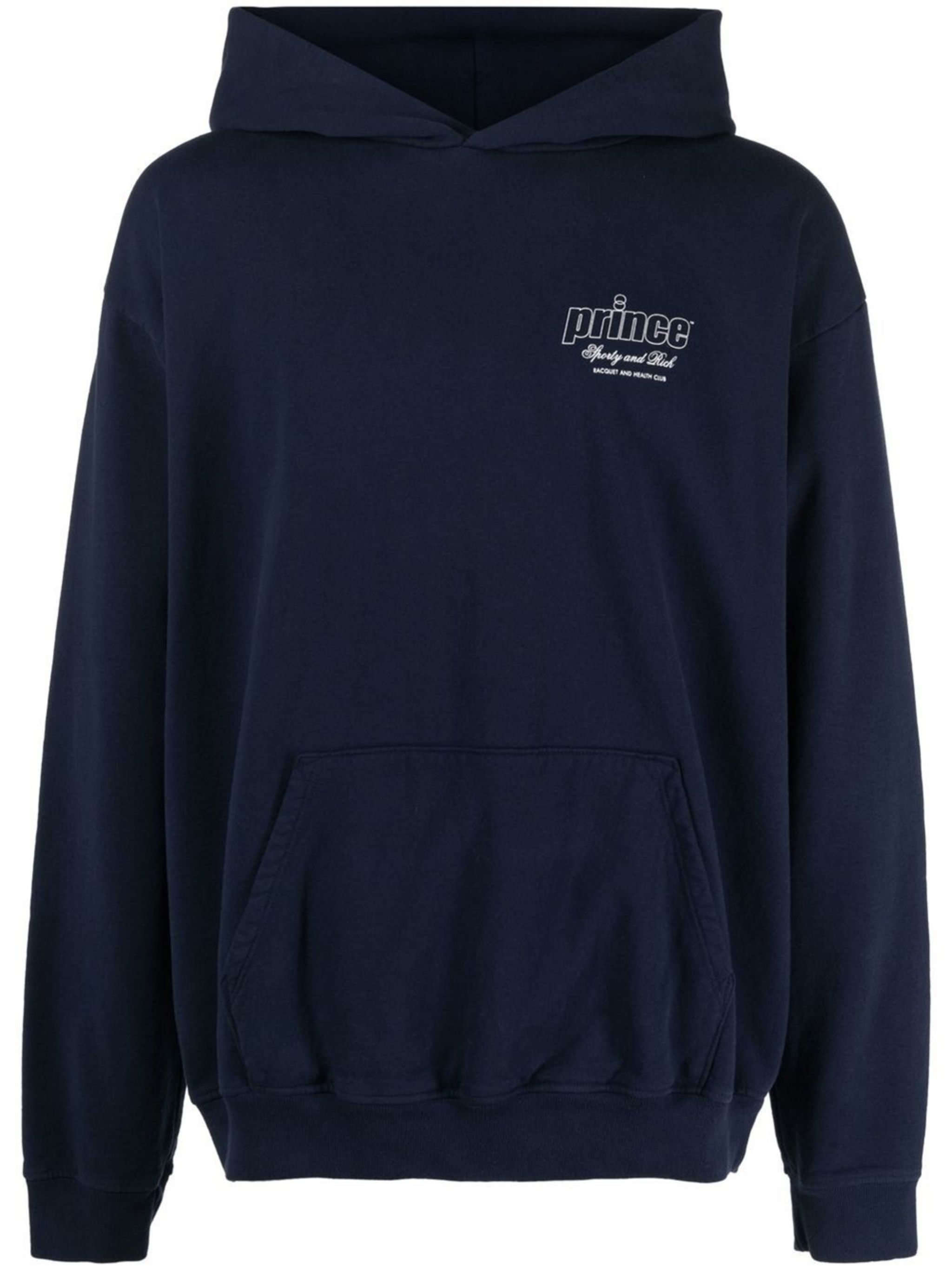 SPORTY & RICH NAVY BLUE HOODIE deals SIZE LARGE