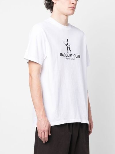 Racquetball Player Silhouette Retro Sports T-Shirt Men's Small / Black