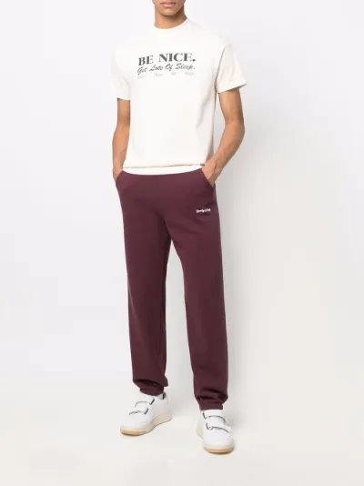 slogan-print cotton T-shirt | Sporty 