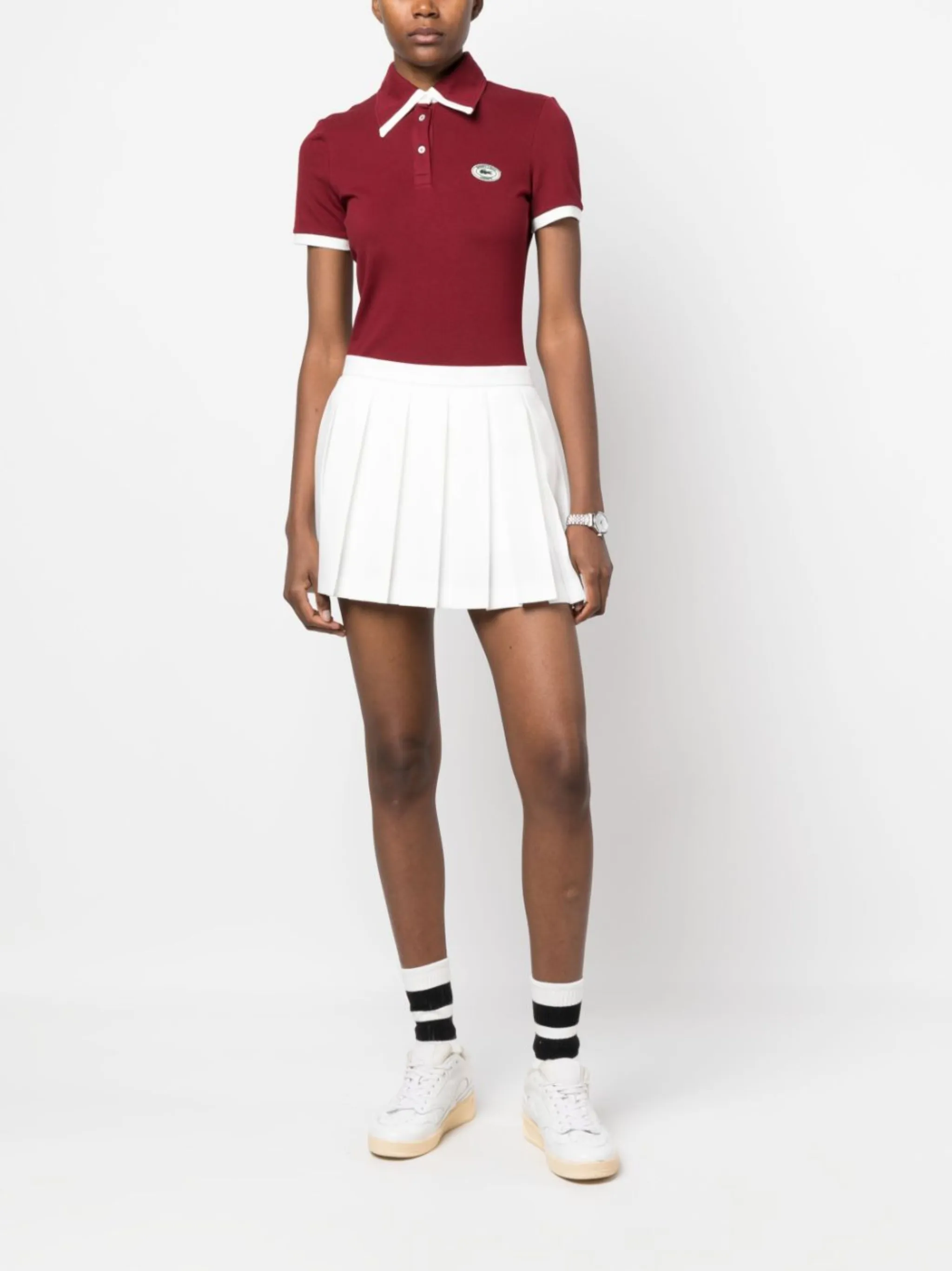 x Lacoste logopatch tennis skirt Sporty & Rich JP