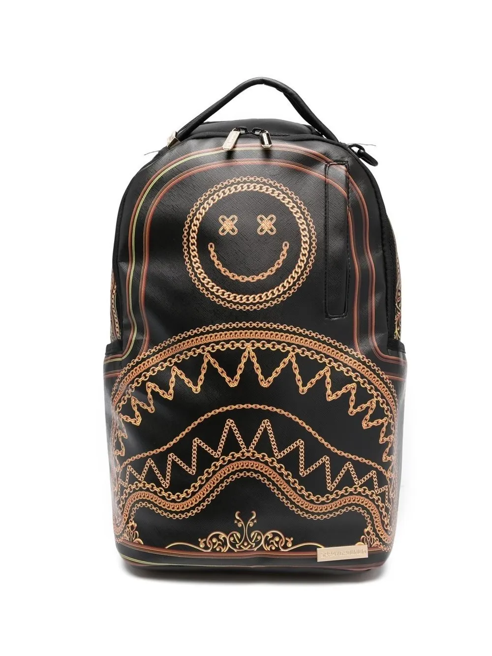 chain print zipped backpack Sprayground Eraldo