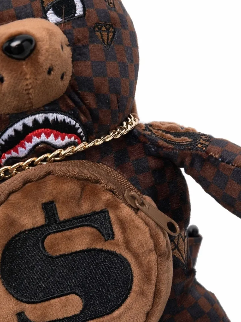 checked Teddy Bear backpack Sprayground