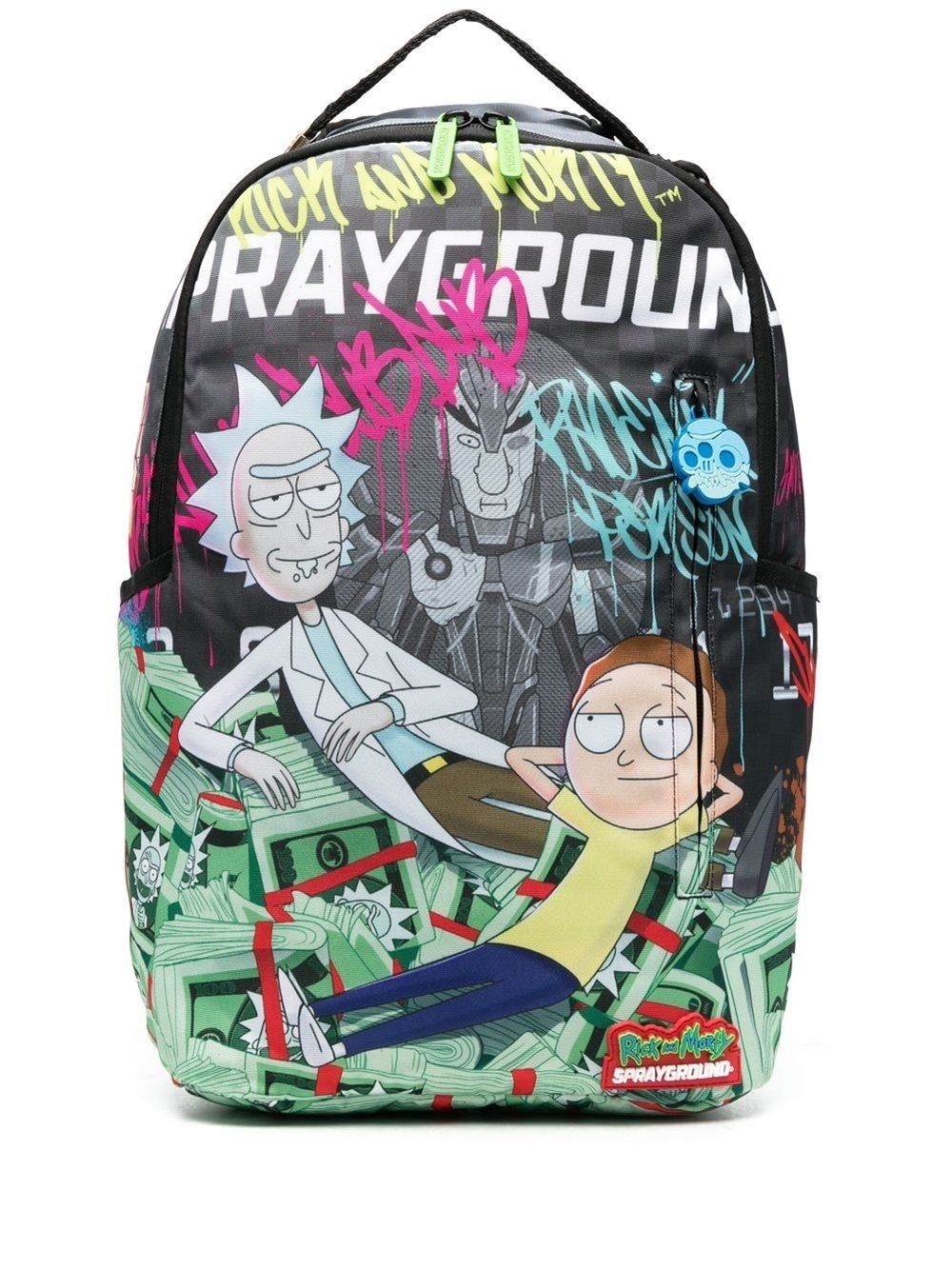 comic-print backpack, Sprayground