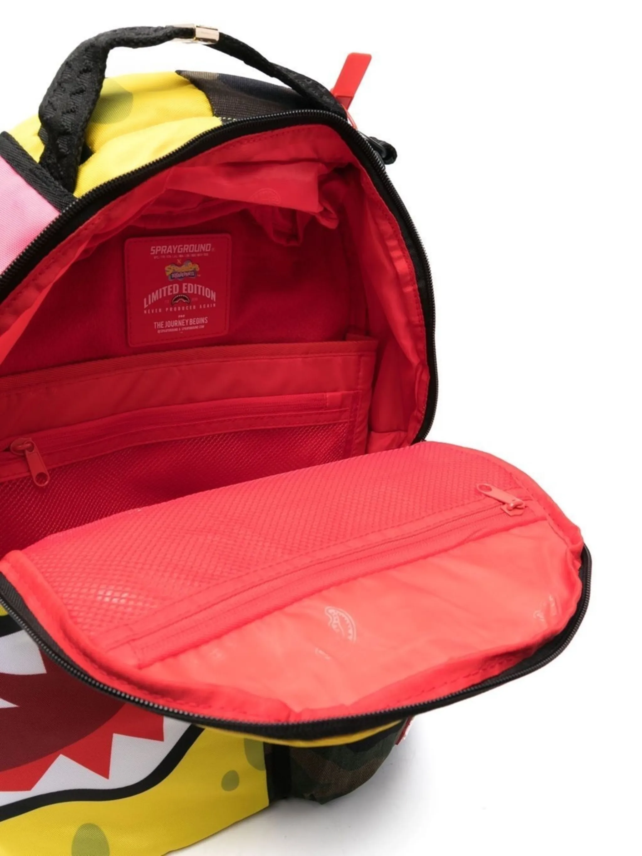 panelled zipup backpack Sprayground