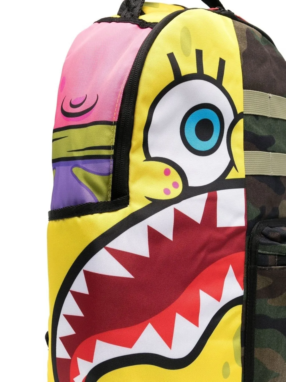 panelled zipup backpack Sprayground