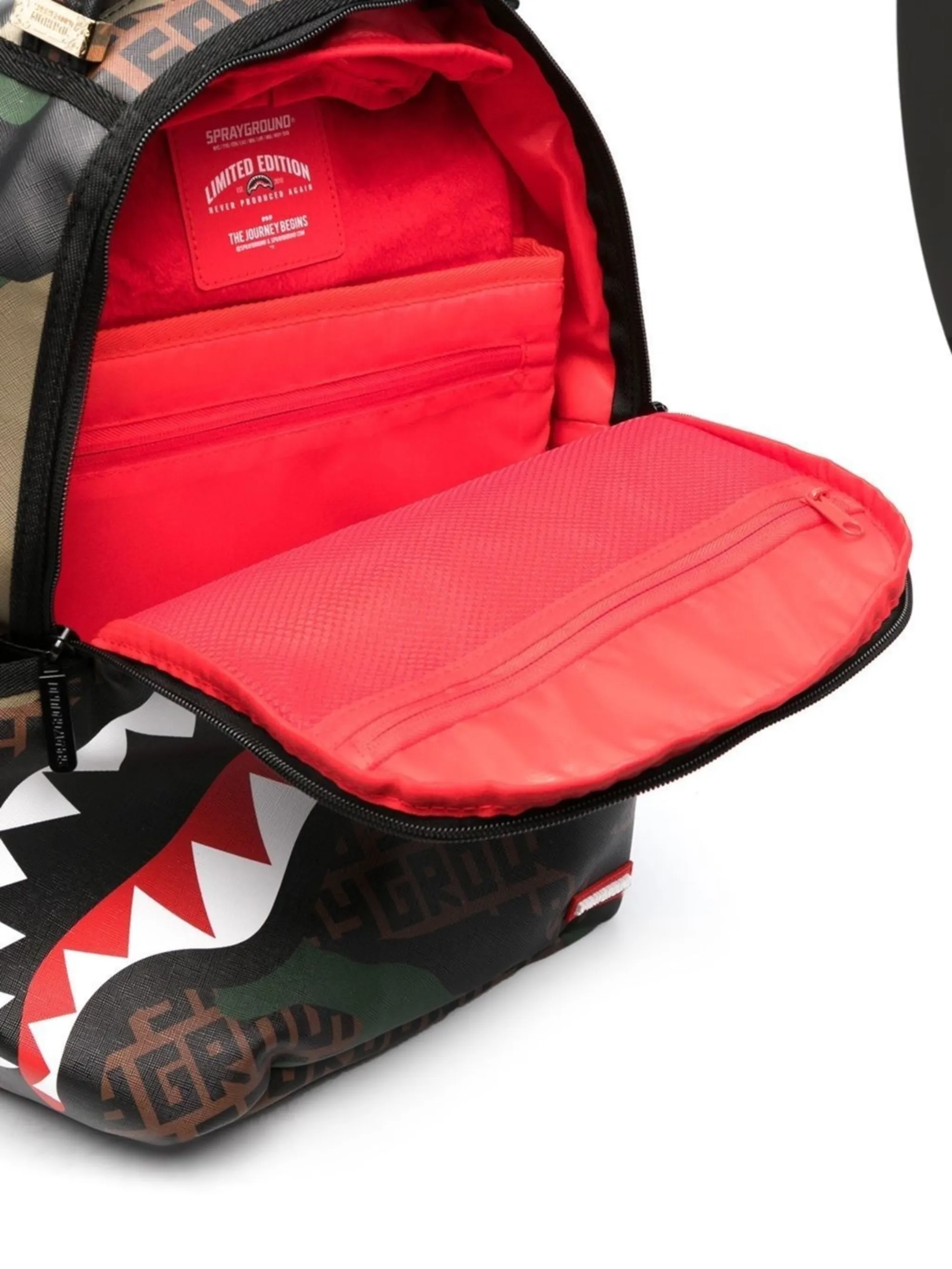 Shark Teeth Print Backpack Sprayground Kr 0060