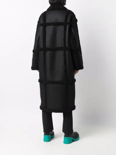 faux shearling oversized coat