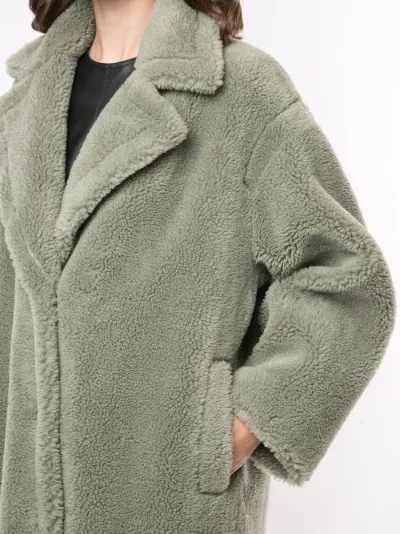 faux shearling oversized coat