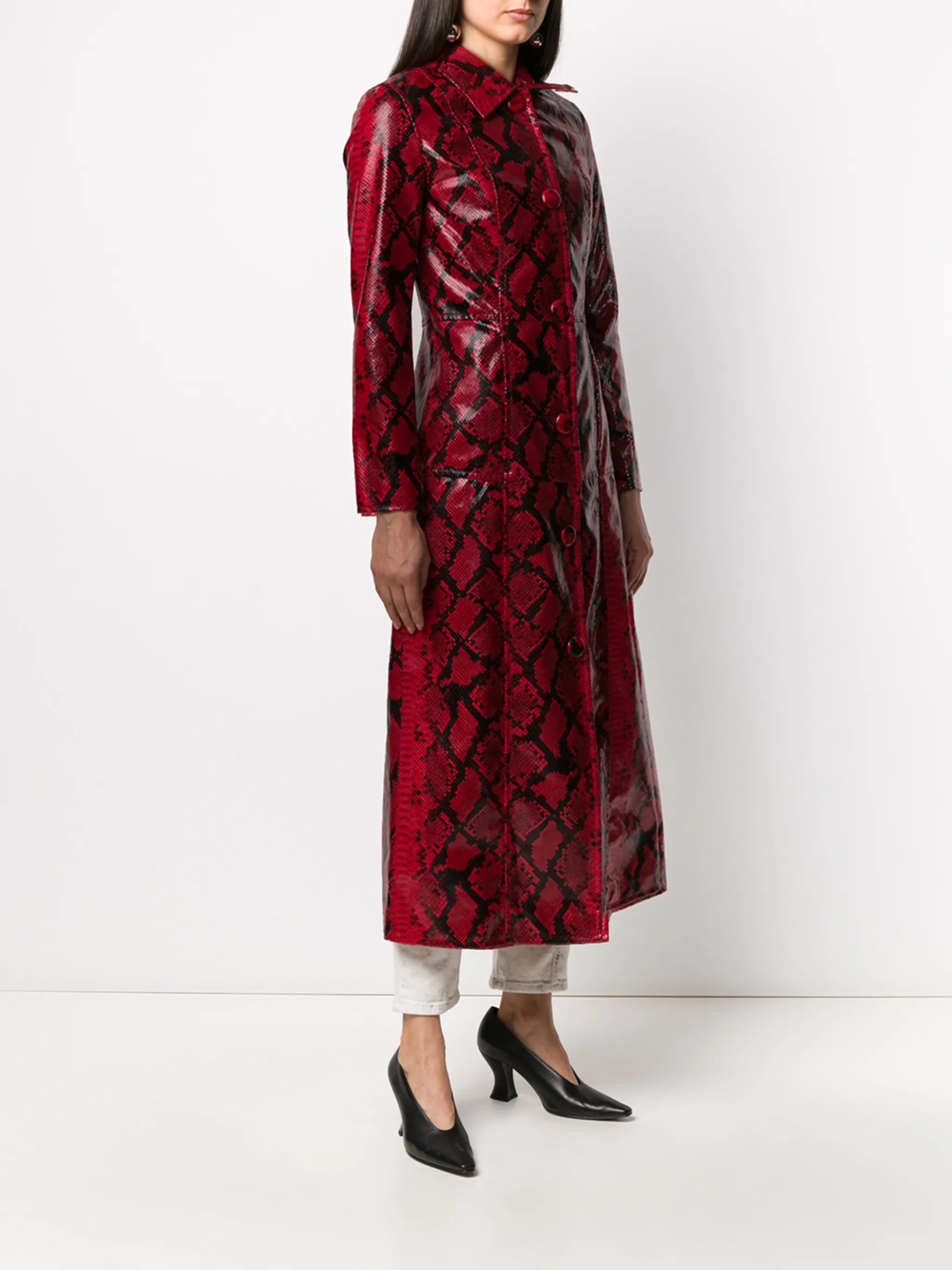 eaphi standcollar volume midi coat - メルカリ