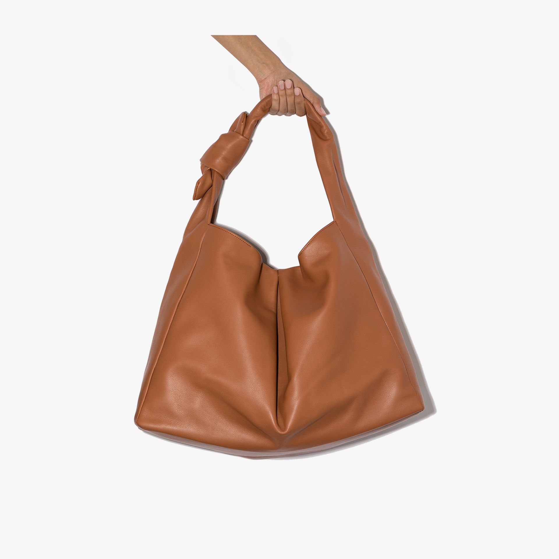 large leather tote