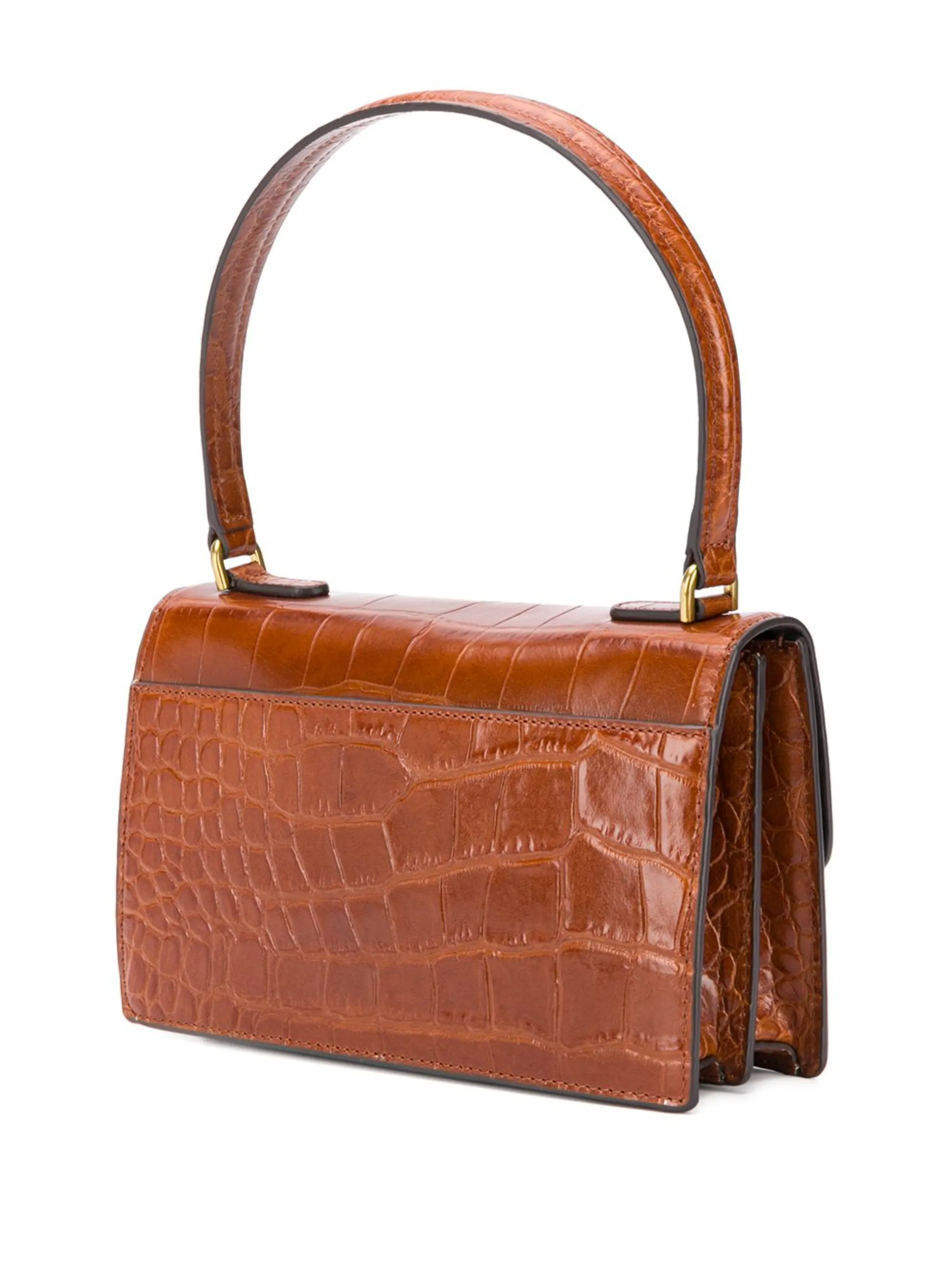 STAUD Jackie crocodile embossed saddle bag Eraldo FR