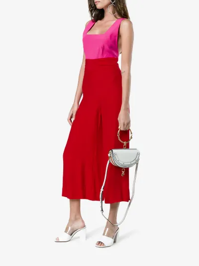 staud pink jumpsuit
