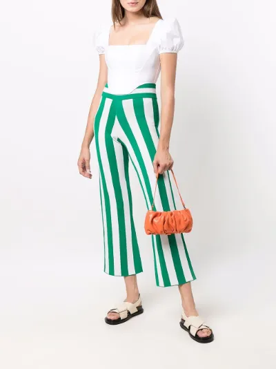 striped cropped pants