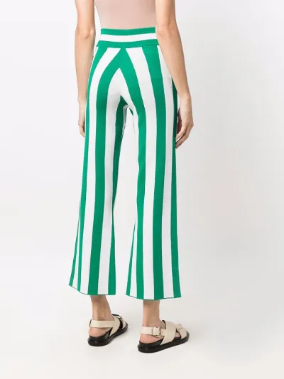 striped cropped pants