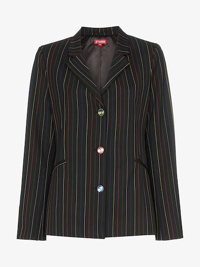 rainbow striped coat